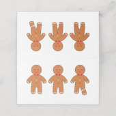 クリスマスジンジャーブレッドマン プレイスカード (外部開封)