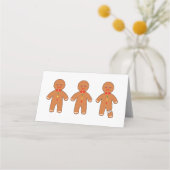 クリスマスジンジャーブレッドマン プレイスカード (裏面)