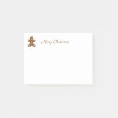 クリスマスジンジャーブレッドマン ポストイット (正面)