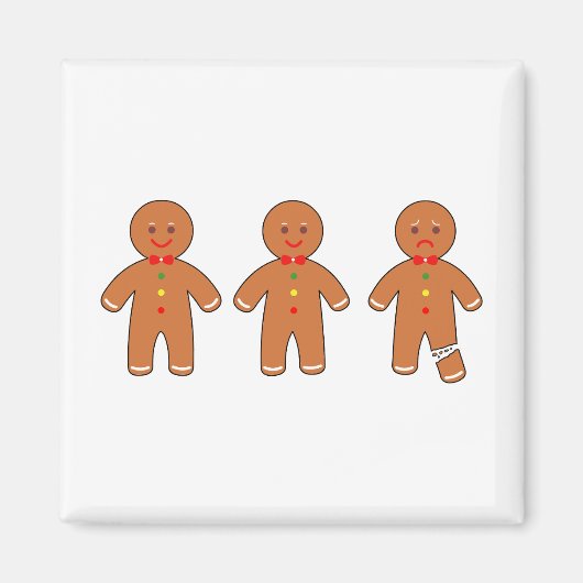 クリスマスジンジャーブレッドマン マグネット (正面)