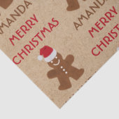 クリスマスジンジャーブレッドマンCookie名前をカスタムする 薄葉紙 (詳細)