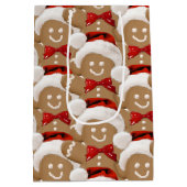 クリスマスジンジャーブレッドマンCookie ミディアムペーパーバッグ (裏面)