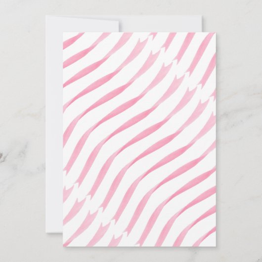 クリスマスジンジャーブレッドリトルレディーガールベビーシャワー 招待状 (裏面)