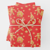 クリスマスジンジャーブレッドワンダーランド ラッピングペーパーシート (インサイチュ)