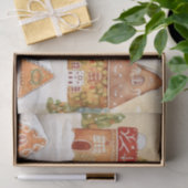 クリスマスジンジャーブレッドヴィレッジティッシュペーパー 薄葉紙 (ギフト)