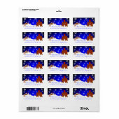 クリスマスジンジャーブレッド住所 シール (フルシート)