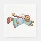 クリスマスジンジャーブレッド天使 スタンダードランチョンナプキン (正面)