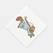 クリスマスジンジャーブレッド天使 スタンダードランチョンナプキン (角)