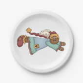 クリスマスジンジャーブレッド天使 ペーパープレート (正面)