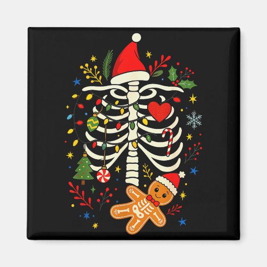 クリスマスジンジャーブレッド妊娠発表マミー マグネット (正面)