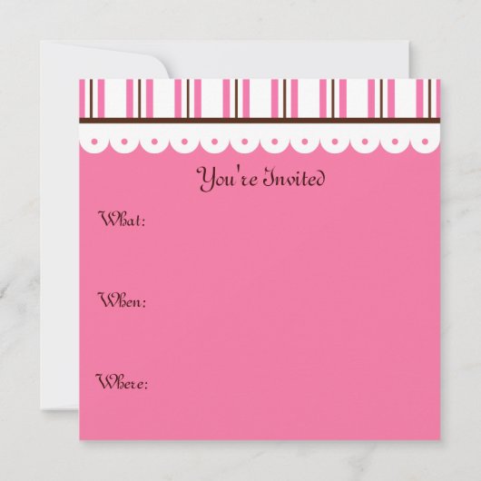 クリスマスジンジャーブレッド招待状 招待状 (裏面)