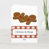 クリスマスジンジャーブレッド魔法フォトカード シーズンカード (裏面)