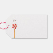 クリスマスジンジャーブレッド&ペパーミントトレイン ギフトタグ (裏面横)