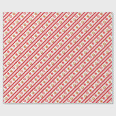 クリスマスジンジャーブレッド ラッピングペーパー (フラット)