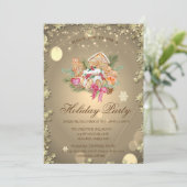 クリスマスジンジャーブレッドCookieが緑に輝く 招待状 (スタンド正面)