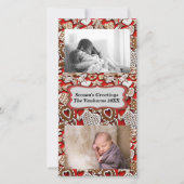 クリスマスジンジャーブレッドCookieのフォトカード シーズンカード (正面)