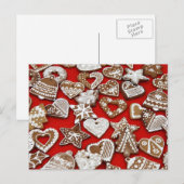 クリスマスジンジャーブレッドCookieはがき シーズンポストカード (正面/裏面)