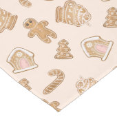 クリスマスジンジャーブレッドCookieキャンディカン ロングテーブルランナー (コーナー)