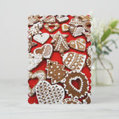 クリスマスジンジャーブレッドCookieフラットカード シーズンカード (スタンド正面)