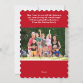 クリスマスジンジャーブレッドCookieフラットカード シーズンカード (裏面)