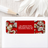 クリスマスジンジャーブレッドCookie住所 シール (インサイチュ)