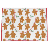 クリスマスジンジャーブレッドCookie抱き枕 ラージペーパーバッグ (正面)