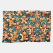 クリスマスジンジャーブレッドCookie キッチンタオル (横)