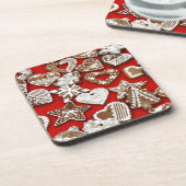 クリスマスジンジャーブレッドCookie コースター (左側)