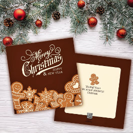 クリスマスジンジャーブレッドCookie シーズンカード