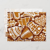 クリスマスジンジャーブレッドCookie シーズンポストカード (正面/裏面)