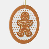 クリスマスジンジャーブレッドCookie セラミックオーナメント (右)