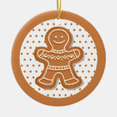 クリスマスジンジャーブレッドCookie セラミックオーナメント (正面)