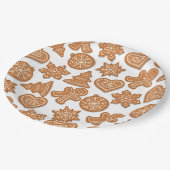 クリスマスジンジャーブレッドCookie ペーパープレート (アングル)