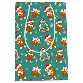 クリスマスジンジャーブレッドCookie ミディアムペーパーバッグ