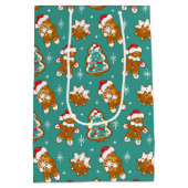 クリスマスジンジャーブレッドCookie ミディアムペーパーバッグ (裏面)