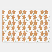 クリスマスジンジャーブレッドCookie ラッピングペーパーシート (正面)