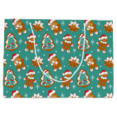 クリスマスジンジャーブレッドCookie ラージペーパーバッグ (裏面)