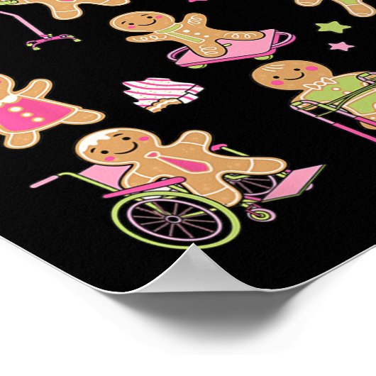 クリスマスジンジャーブレッドPTフィジカルセラピーアシスタン ポスター (角)