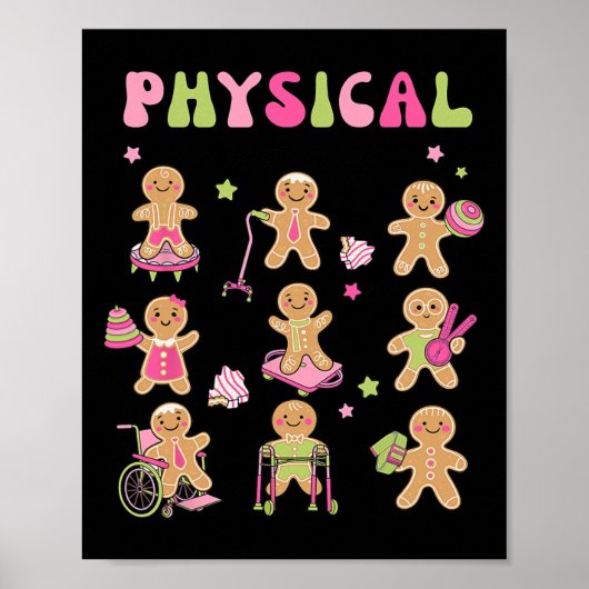 クリスマスジンジャーブレッドPTフィジカルセラピーアシスタン ポスター (正面)