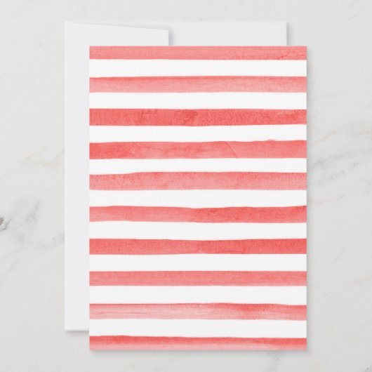 クリスマスジンジャーブレッ飾ドハウスのパーティー 招待状 (裏面)