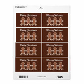 クリスマスジンジャーブレーベル ラベル (フルシート)