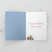 クリスマスジンジャー子猫（鳥）ショウジョウコウカンチョウを見る カード (内部)