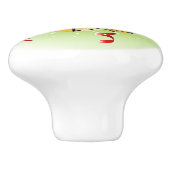 クリスマスジンルベルキャビネット – 引き出しノブ セラミックノブ (側面)