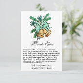 クリスマスジンルベルブライダルシャワー サンキューカード (スタンド正面)