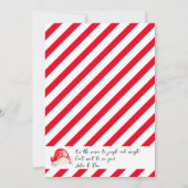 クリスマスジンルミングルクリスマスホリデーシーズンパーティー 招待状 (裏面)