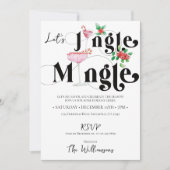 クリスマスジンルミングルクリスマスホリデーシーズンパーティー 招待状 (正面)