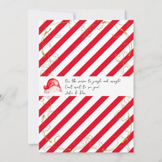 クリスマスジンルミングルマーキーホリデーシーズン 招待状 (裏面)