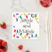 クリスマスジンルライトカクテルパーティーナプキン スタンダードカクテルナプキン (インサイチュ)