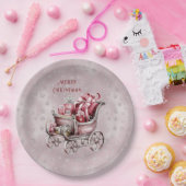クリスマススそりギフトホリデー紙プレート ペーパープレート (パーティー)