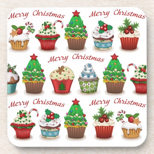 クリスマススイーツ コースター (正面)